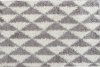 Koberec, krémově / šedá, geometrický vzor, 67x120, PIXEL