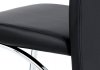 Jídelní židle AC-1060 BK chrom / koženka černá