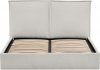 Čalouněná postel BOULT 160x200 cm s úložným prostorem, kovový rošt látka Castel 80