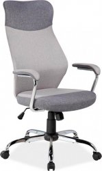 Q-319 - kancelářská židle - látka šedá  (S) (K150-E)