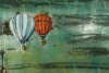 Obraz DOR005 - balóny, ruční olejomalba na kovu 