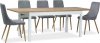 Jídelní stůl rozkládací WIKTOR 140x75 bílá/dub lancelot