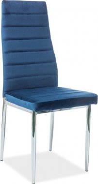 Jídelní židle H-261 VELVET modrá