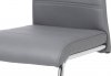 Pohupovací jídelní židle DCL-407 GREY, šedá ekokůže/chrom