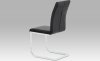 Jídelní židle DCH-851 BK - koženka černá / chrom