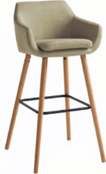 Barová židle Tahira, béžová/buk