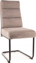 TRENDY-BERRY/BREGO-jídelní židle,  látka BÉŽOVÁ č.34 / kov černá(BERRYBRCBE) (S) (K150-E)NOVINKA