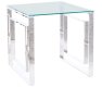 Konferenční stolek ALLURE B stříbrná/sklo