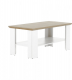 Konferenční stolek LEON MZ17, bílá/dub grand