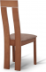 Dřevěná jídelní židle DESI, látka hnědá/třešeň