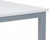 Jídelní stůl GDT-202 WT, bílá/ šedý kov