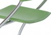 Jídelní židle B161 GRN, zelená ekokůže/chrom