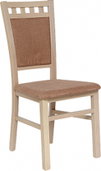 DENIS new (LOTOS) -Jídelní židle - dřevo bukové moření Bardolino(dub sonoma)/ látka Hnědá BS03, kolekce "FN" (K150)