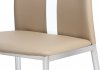 Jídelní židle AC-1296 CAP koženka cappuccino / chrom
