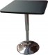 Barový stůl s nastavitelnou výškou, černá, 68-90, FLORIAN