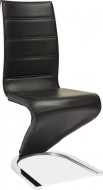 Designová pohupovací jídelní židle H-134 černá/bílá