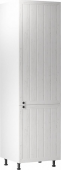 Vysoká skříň PROVANCE D60ZL, pro vestavnou lednici, pravá, bílá/sosna Andersen