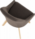Designová jídelní židle TEZA, hněda/buk