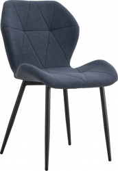 Jídelní židle, tmavě šedá/černá, MAKENA TYP 2