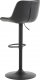 Židle barová, černá ekokůže, kov černá AUB-714 BK