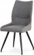 Jídelní židle DCH-351 GREY2 koženka šedá + látka / černá kov