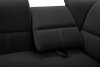 Rohová sedací souprava Nadia rozkládací s úĺožným prostorem, pravá, černá