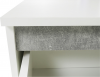 Rohový psací PC stůl BENTOS, bílá/beton