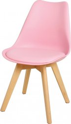 Plastová jídelní židle CROSS II růžová