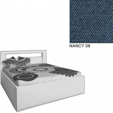 Čalouněná postel AVA LERYN 160x200, s úložným prostorem, NANCY 08