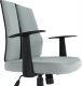 Kancelářská židle DELANO, světle šedá/černá