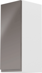 Horní kuchyňská skříňka AURORA G30 levá, bílá/šedá lesk