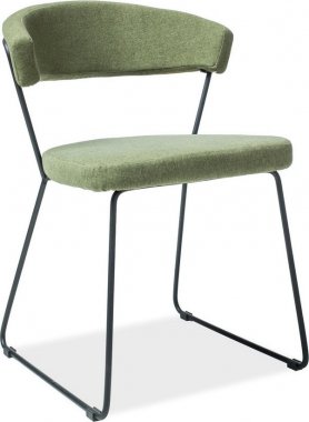 Jídelní čalouněná židle HELIX zelená