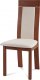 Jídelní židle BC-3921 TR3 masiv buk, barva třešeň, potah krémový