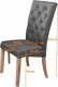 Designová jídelní židle ATHENA šedá/dub natural