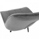 Jídelní židle SARIN, šedá/černý kov