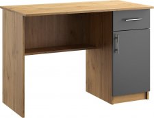Pracovní stůl OFFICE KIT 5 pravý dub apalačský/šedá