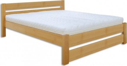 Masivní postel KL-190, 140x200, dřevo buk, výběr moření