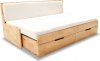 Dřevěná rozkládací postel Duette A bílá