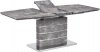 Jídelní stůl 160+40x90 cm, MDF beton, broušený nerez HT-302 BET