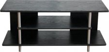 Televizní stolek Quido černá/stříbrná