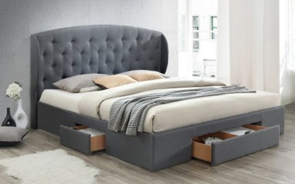 Čalouněná postel CELINE 160x200, s úložným prostorem