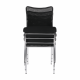 Konferenční židle ALTAN stohovatelná, černá/chrom