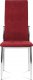 Jídelní židle DCL-213 RED2, červená látka/chrom
