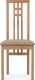 Dřevěná jídelní židle BC-2482 BUK3, buk/potah krémový