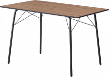 Jídelní stůl, dub artisan/černá, 120x75x75 cm, NALAK TYP 2