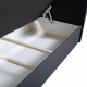 Boxspringová postel, 140x200, šedá, STAR