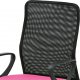 Dětská židle KA-B047 PINK, růžová/černý plast