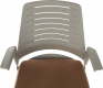 Kancelářská židle DARIUS, šedá/hnědá