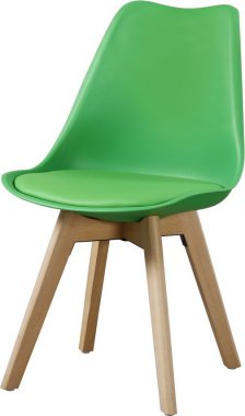 Plastová jídelní židle CROSS II zelená