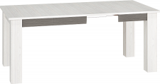 BERNIS 3302 -Jídelní stůl rozkládací , lamino, borovice bílá/ borovice bílá (ML) (BLANCO3302=2BALÍKY) (K150)